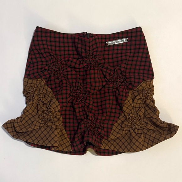heaven by marc jacobs x kiko kostadinov plaid skirt
